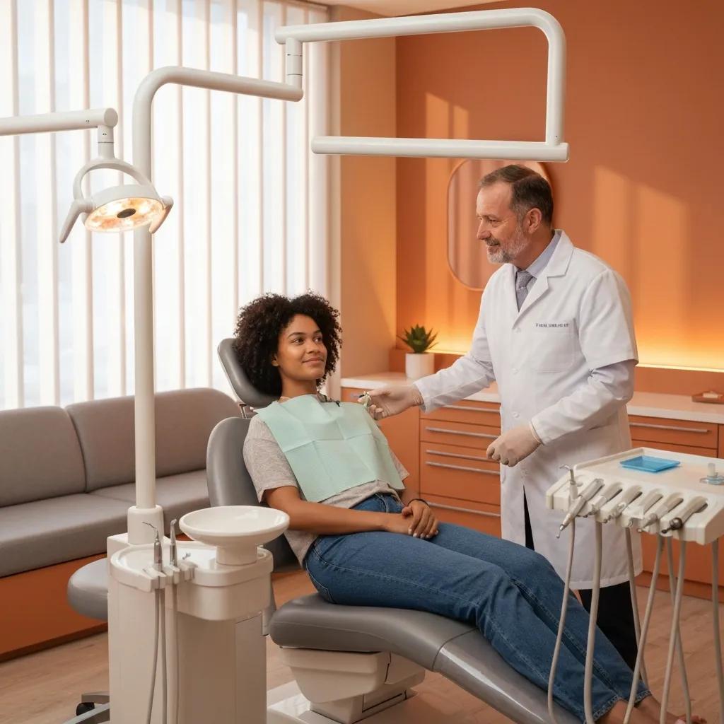 A calm, comfortable dental treatment room designed to help patients relax during care