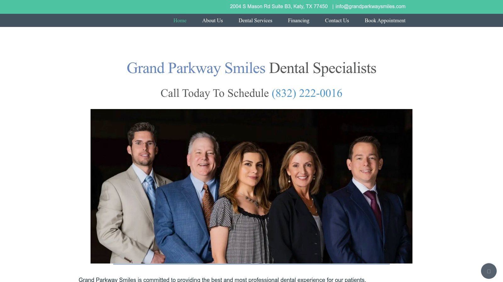 Screenshot from https://dentistkatytx.com