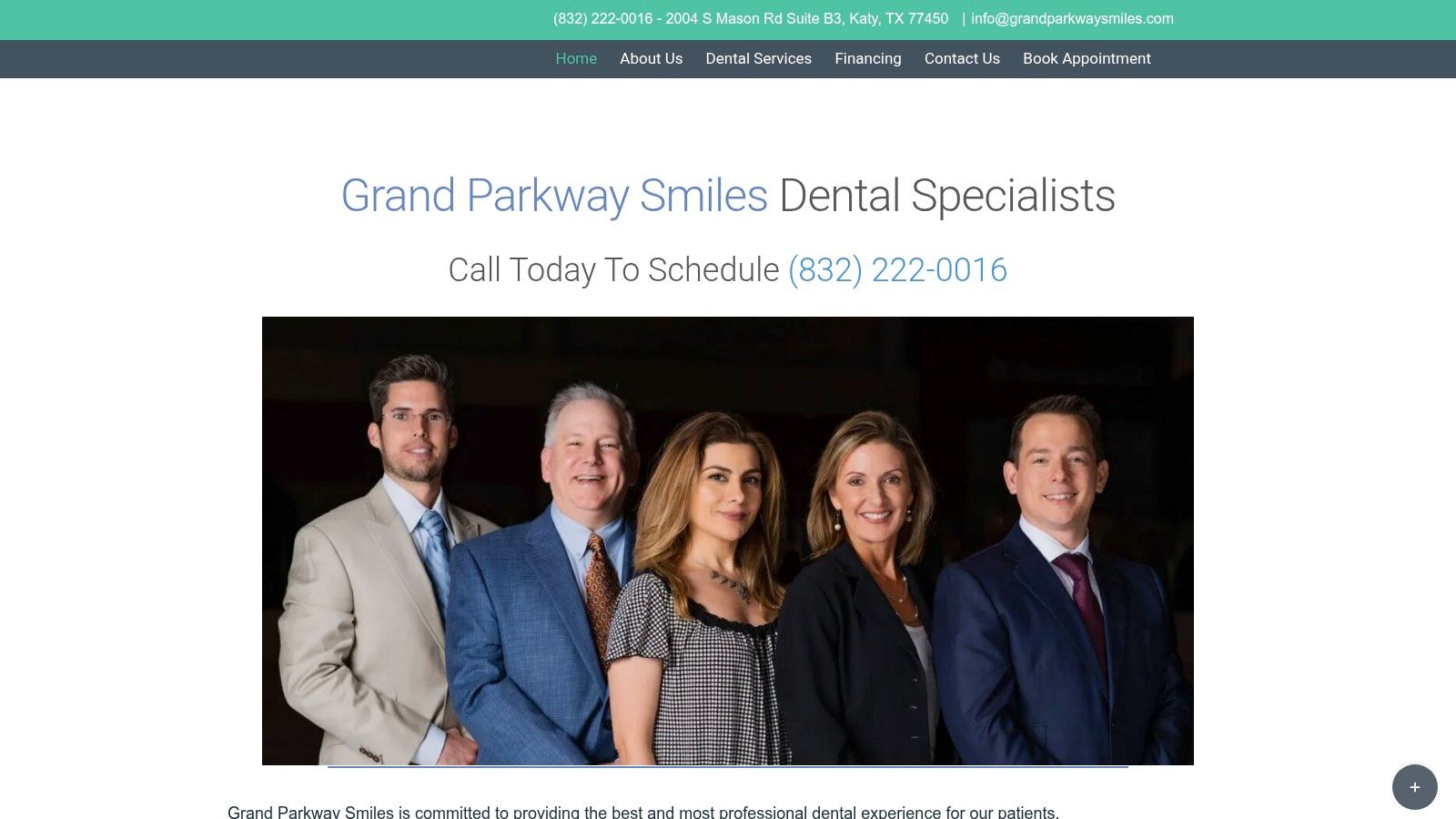 Screenshot from https://dentistkatytx.com